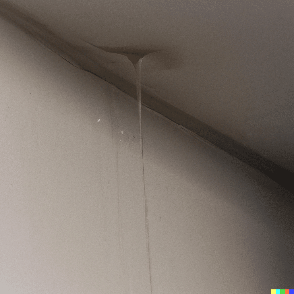 Water Leaking From Ceiling Below Bathroom
